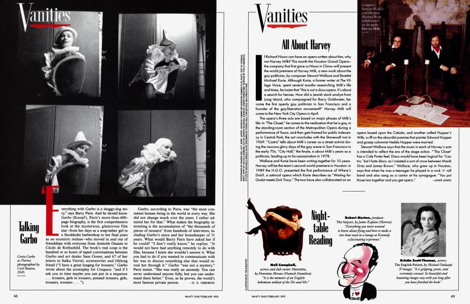 Talking Garbo | Vanity Fair | February 1995