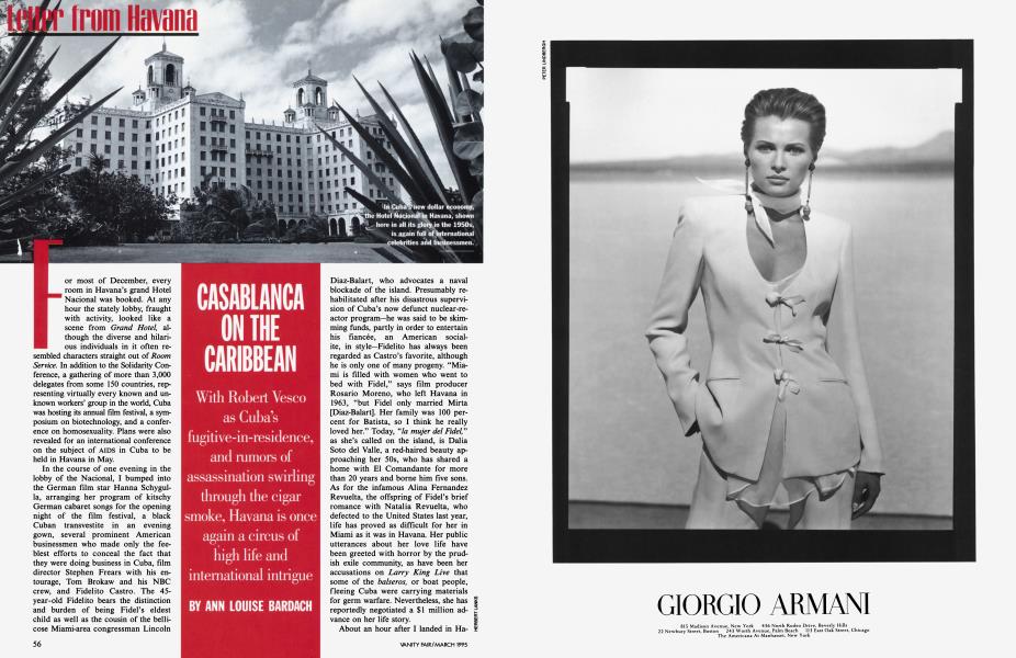 CASABLANCA ON THE CARIBBEAN | Vanity Fair | March 1995