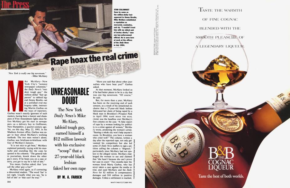 UNREASONABLE DOUBT | Vanity Fair | October 1995