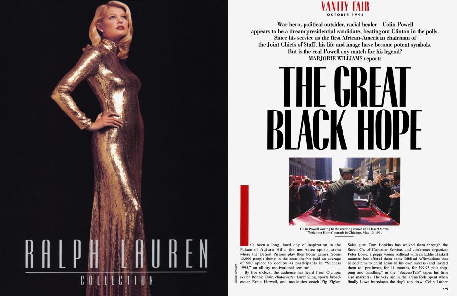THE GREAT BLACK HOPE | Vanity Fair | October 1995