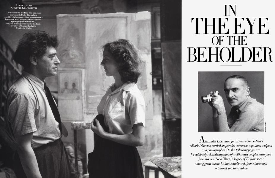 IN THE EYE OF THE BEHOLDER | Vanity Fair | October 1995