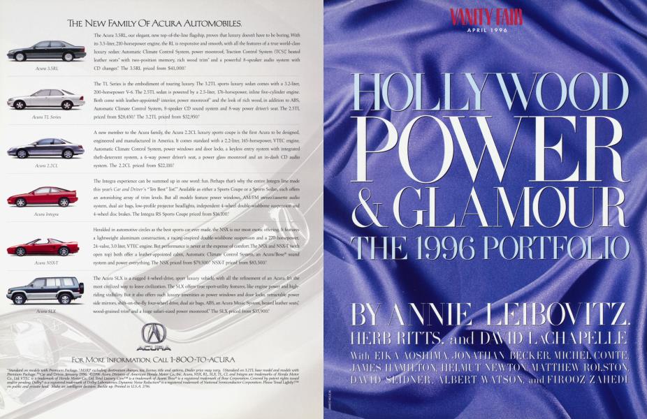 HOLLYWOOD POWER & GLAMOUR THE 1996 PORTFOLIO | Vanity Fair | April 1996