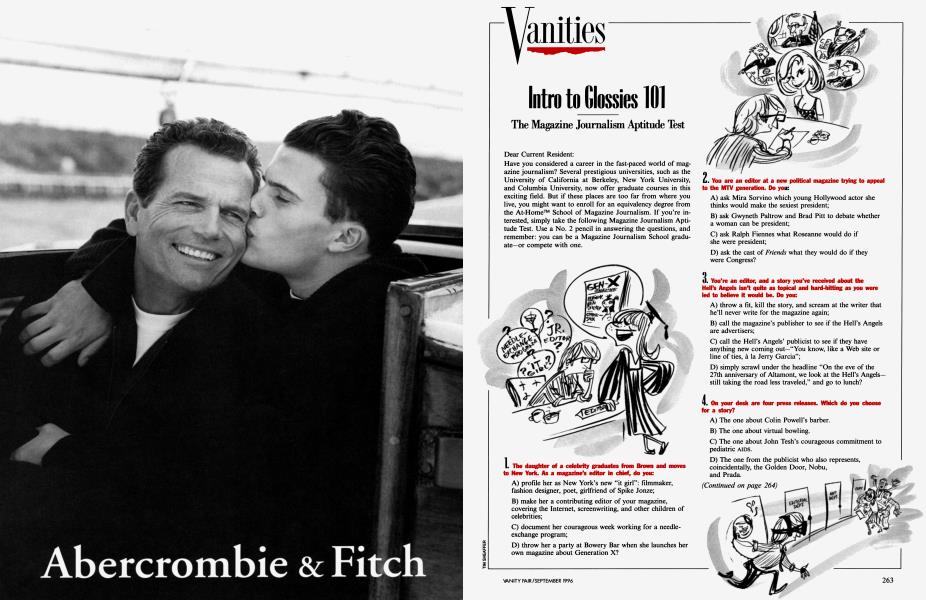 Intro to Glossies 101 | Vanity Fair | September 1996