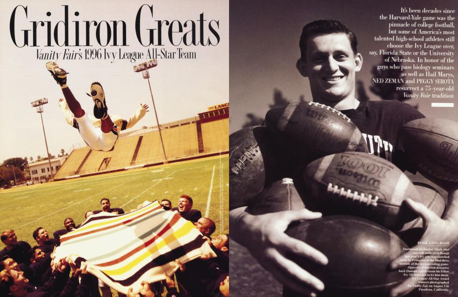 Gridiron Greats: Vanity Fair's 1996 Ivy League All-Star Team | Vanity Fair | October 1996