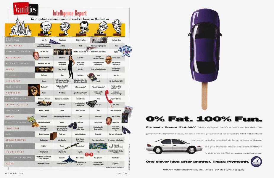 Intelligence Report | Vanity Fair | July 1997