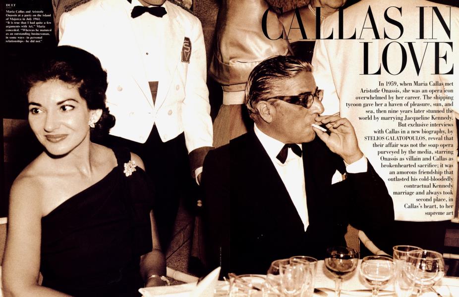 CALLAS IN LOVE | Vanity Fair | March 1999