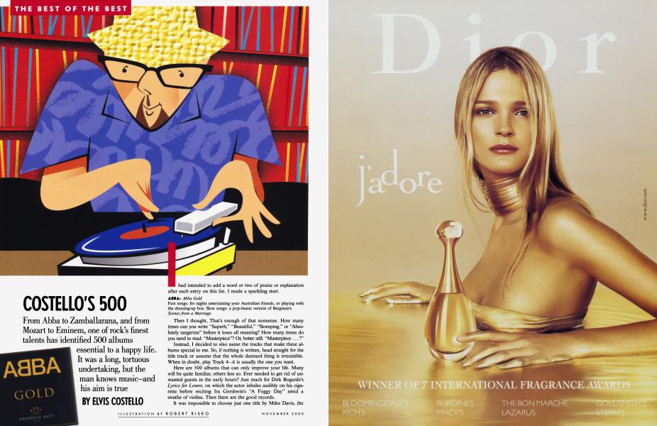 COSTELLO'S 500 | Vanity Fair | November 2000