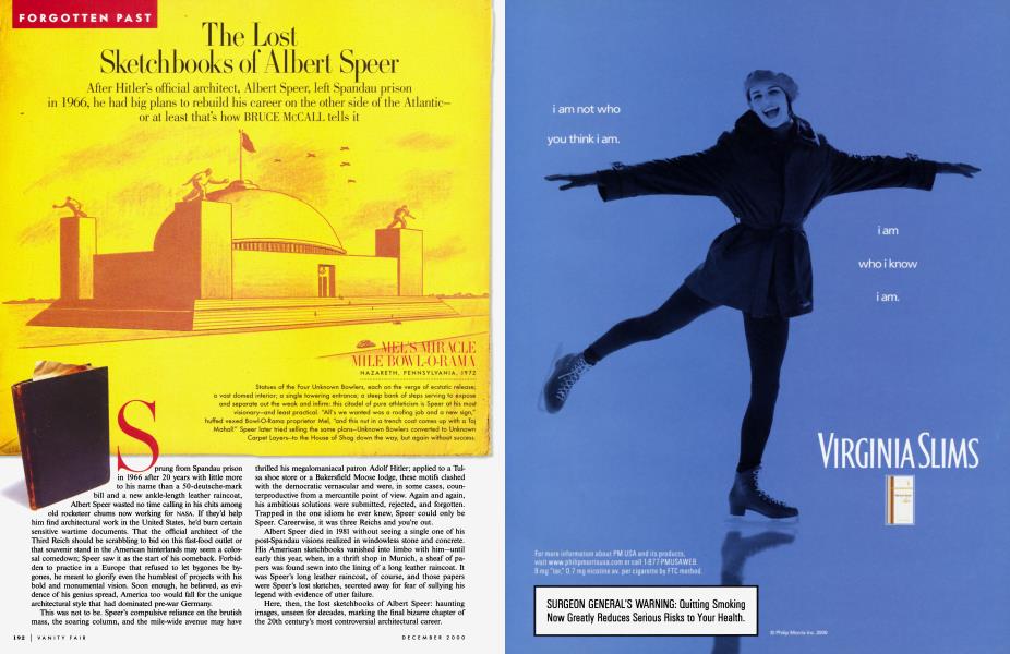 The Lost Sketchbooks of Albert Speer | Vanity Fair | December 2000
