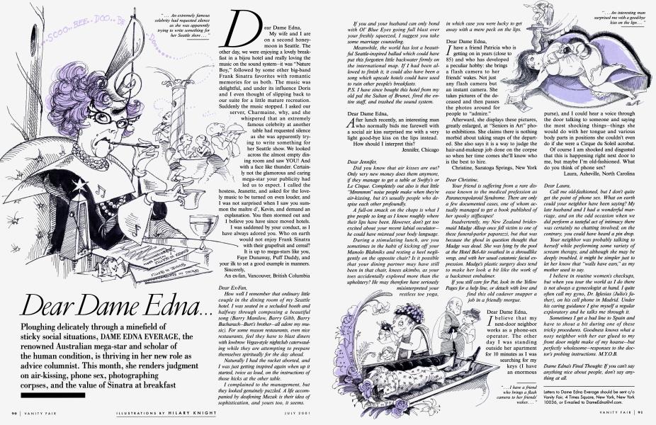 Dear Dame Edna... | Vanity Fair | JULY 2001