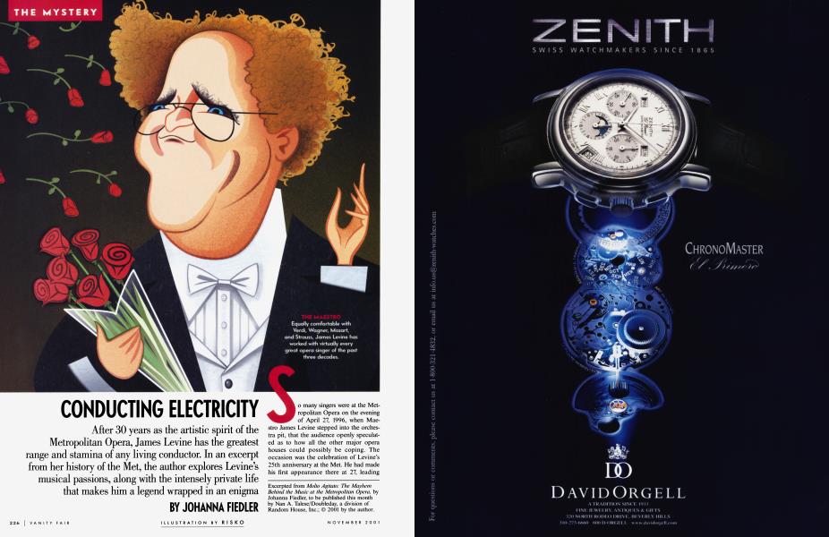 CONDUCTING ELECTRICITY | Vanity Fair | November 2001