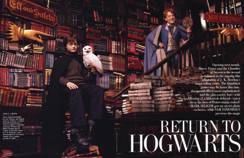 RETURN TO HOGWARTS | Vanity Fair | October 2002