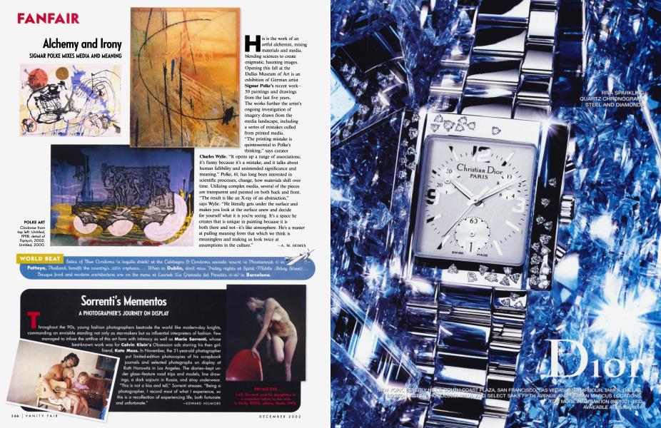 Alchemy and Irony | Vanity Fair | December 2002