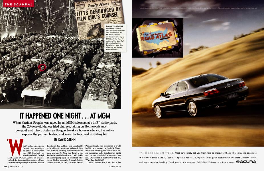 IT HAPPENED ONE NIGHT... AT MGM | Vanity Fair | April 2003