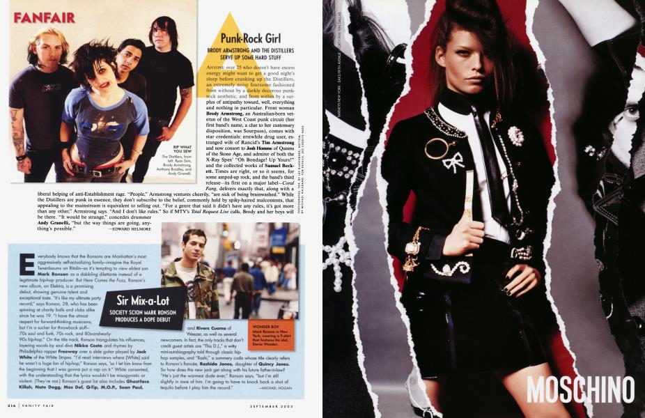 Punk-Rock Girl | Vanity Fair | September 2003