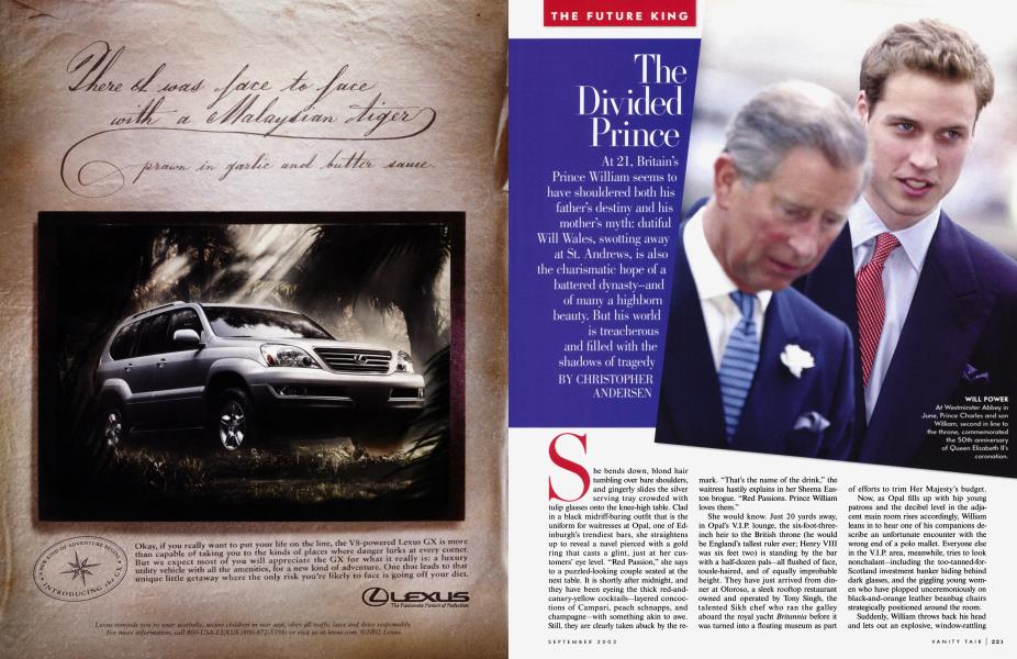 The Divided Prince | Vanity Fair | September 2003
