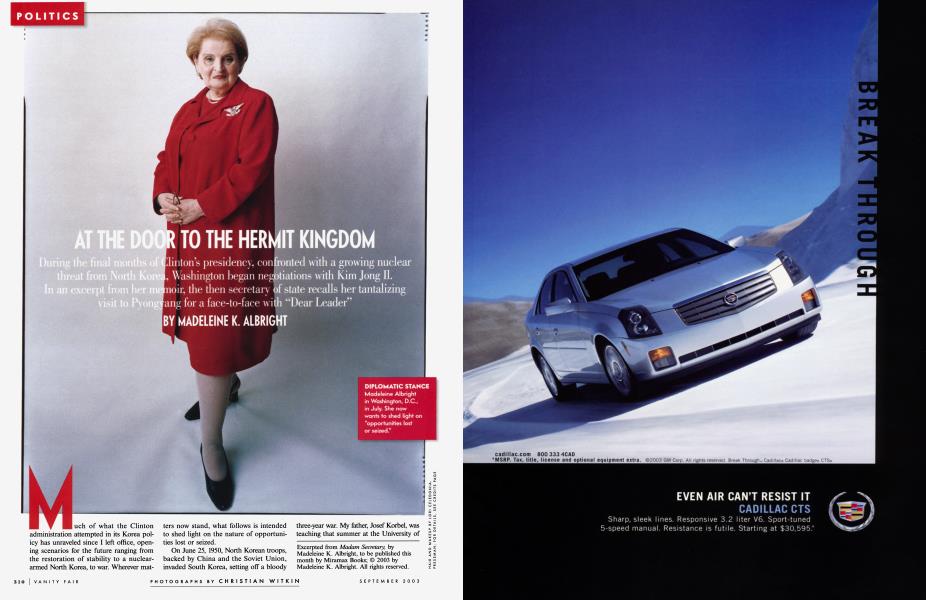 AT THE DOOR TO THE HERMIT KINGDOM | Vanity Fair | September 2003