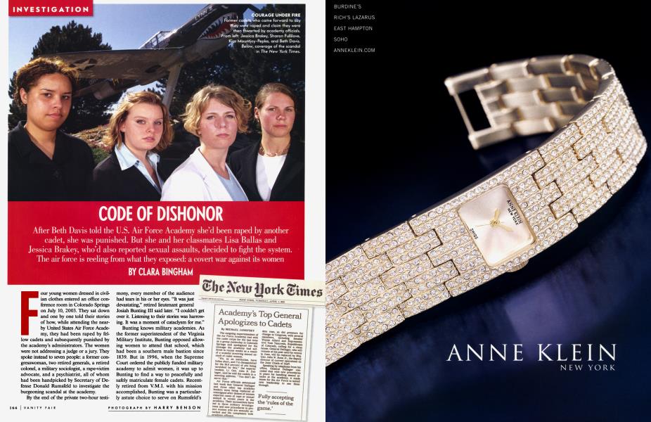CODE OF DISHONOR | Vanity Fair | December 2003