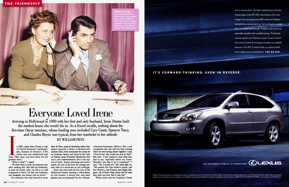 Everyone Loved Irene | Vanity Fair | March 2004