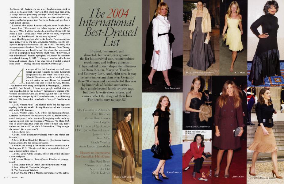 The 2004 International Best-Dressed List | Vanity Fair | April 2004