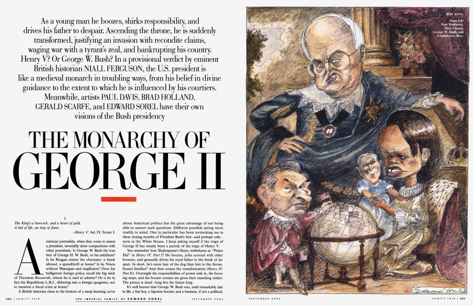 THE MONARCHY OF GEORGE II | Vanity Fair | September 2004