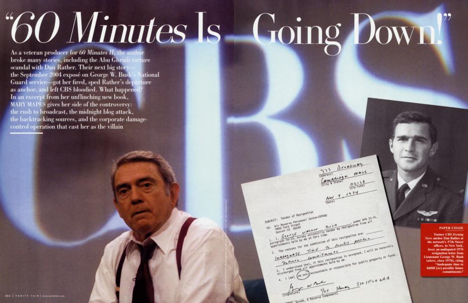 "60 Minutes Is Going Down!" | Vanity Fair | December 2005