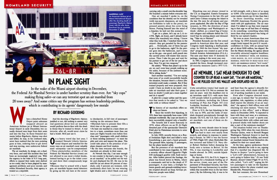 IN PLANE SIGHT | Vanity Fair | February 2006