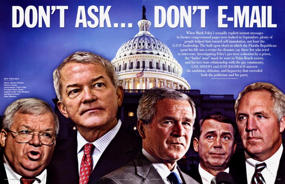 DON'T ASK...DON'T EMAIL | Vanity Fair | January 2007