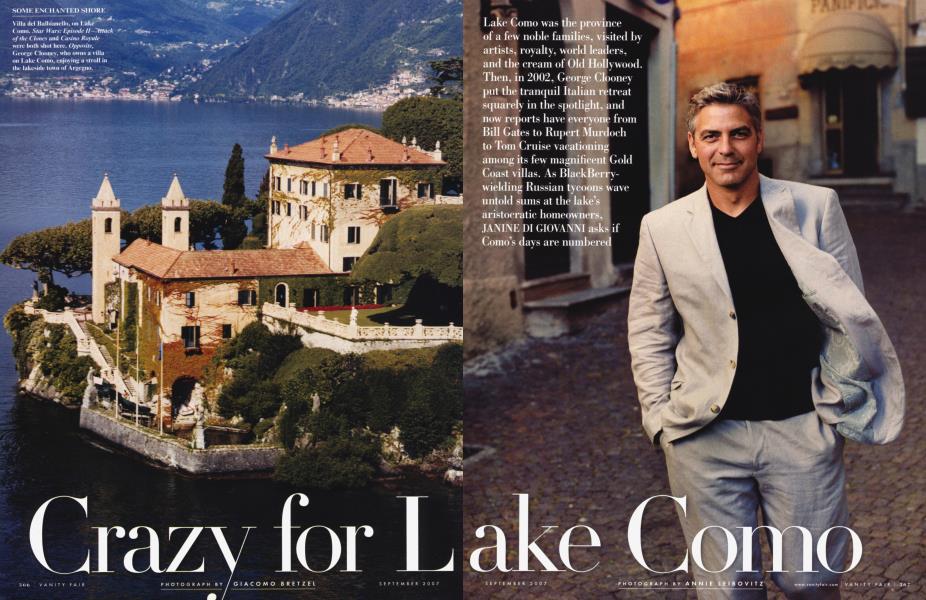 Crazy for Lake Como | Vanity Fair | September 2007