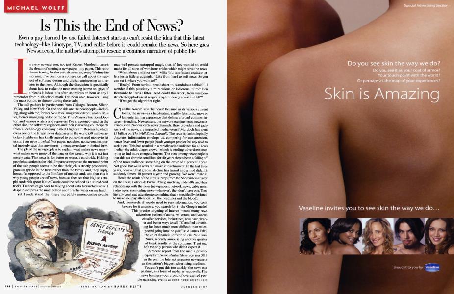 Is This the End of News? | Vanity Fair | October 2007