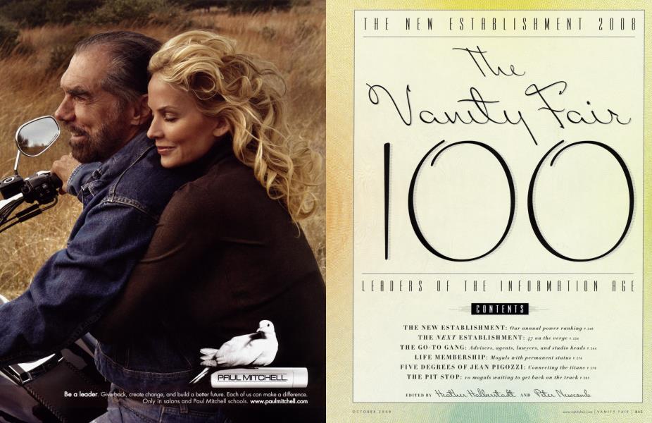 THE NEW ESTABLISHMENT 2008 The Vanity Fair 100 LEADERS OF THE INFORMATION AGE | Vanity Fair | October 2008