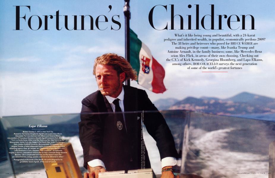 Fortune's Children | Vanity Fair | June 2009