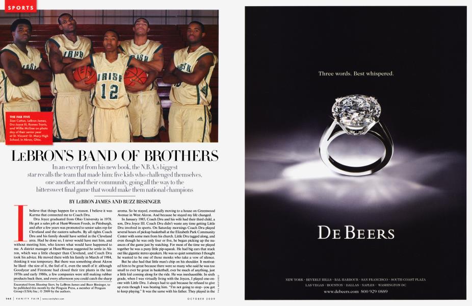 LEBRON'S BAND OF BROTHERS | Vanity Fair | October 2009