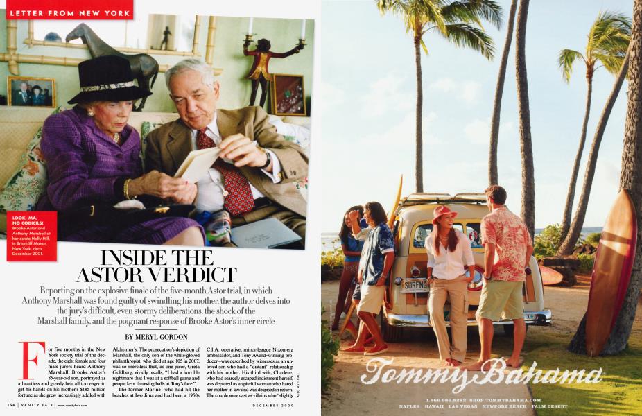 INSIDE THE ASTOR VERDICT | Vanity Fair | December 2009