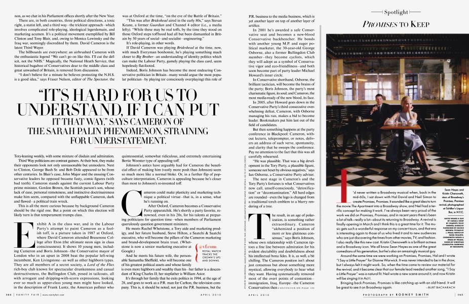 PROMISES TO KEEP | Vanity Fair | April 2010