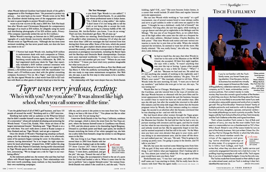 TISCH FULFILLMENT | Vanity Fair | June 2010
