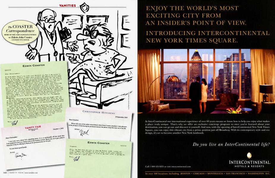The COASTER Correspondence | Vanity Fair | NOVEMBER 2010