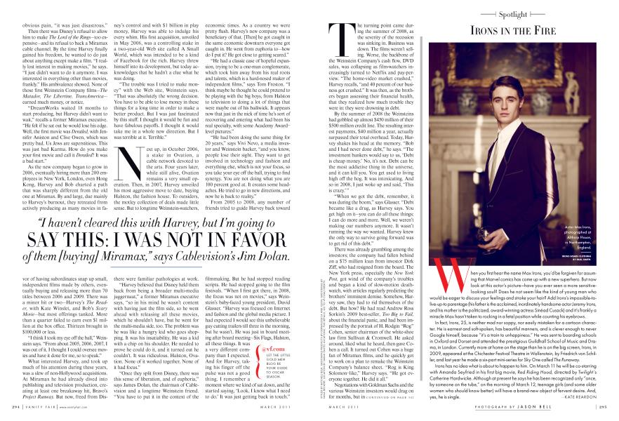 IRONS IN THE FIRE | Vanity Fair | March 2011