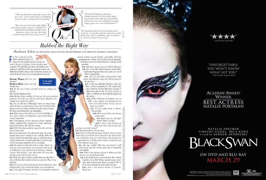 Q & A Rubbed the Right Way | Vanity Fair | May 2011