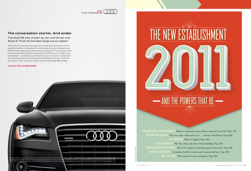 THE NEW ESTABLISHMENT 2011 AND THE POWERS THAT BE | Vanity Fair | October 2011