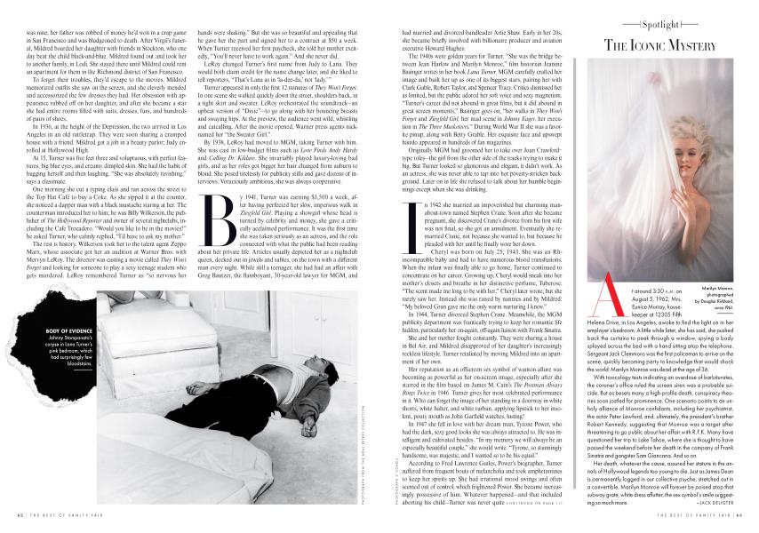THE ICONIC MYSTERY | Vanity Fair | Winter 2012