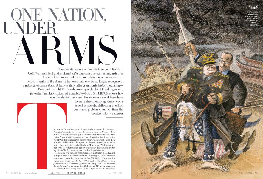 ONE NATION, UNDER ARMS | Vanity Fair | January 2012