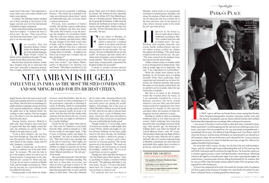 PARKS’S PLACE | Vanity Fair | June 2012
