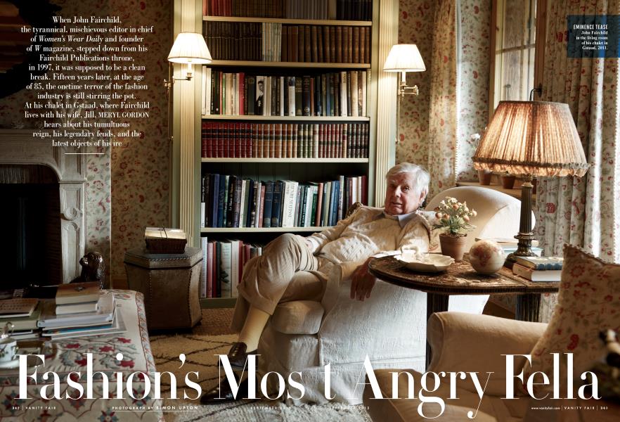 Fashion's Most Angry Fella | Vanity Fair | September 2012