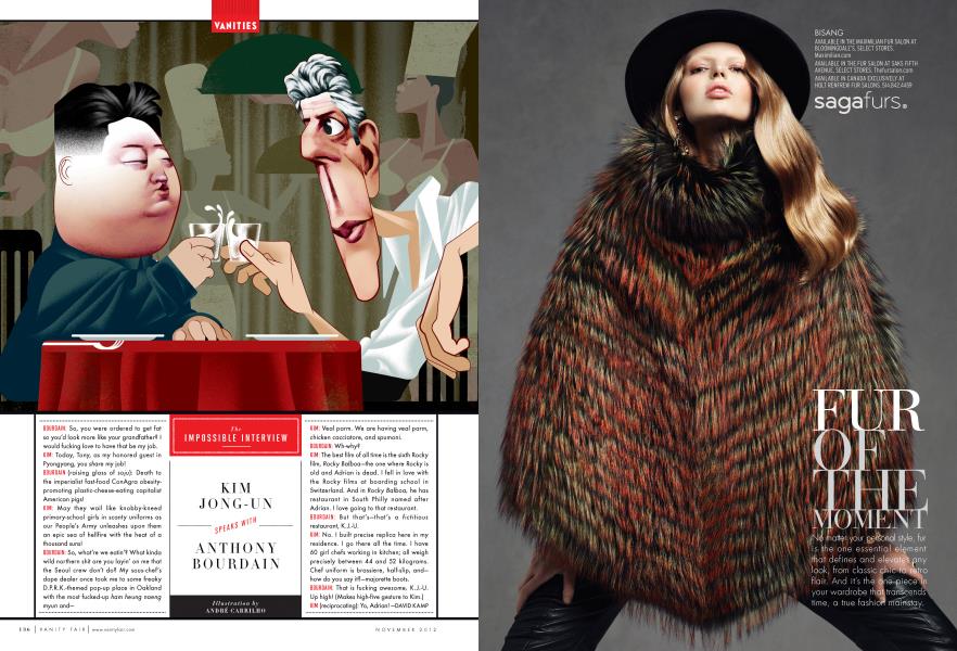 The IMPOSSIBLE INTERVIEW | Vanity Fair | November 2012
