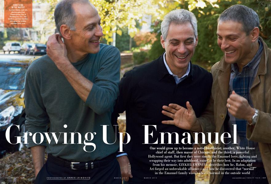 Growing Up Emanuel | Vanity Fair | March 2013