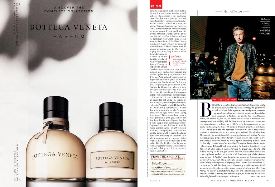 VANITY FAIR NOMINATES BILLY BALDWIN | Vanity Fair | May 2013