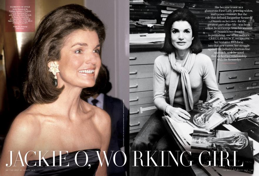 JACKIE O, WORKING GIRL | Vanity Fair | October 2013