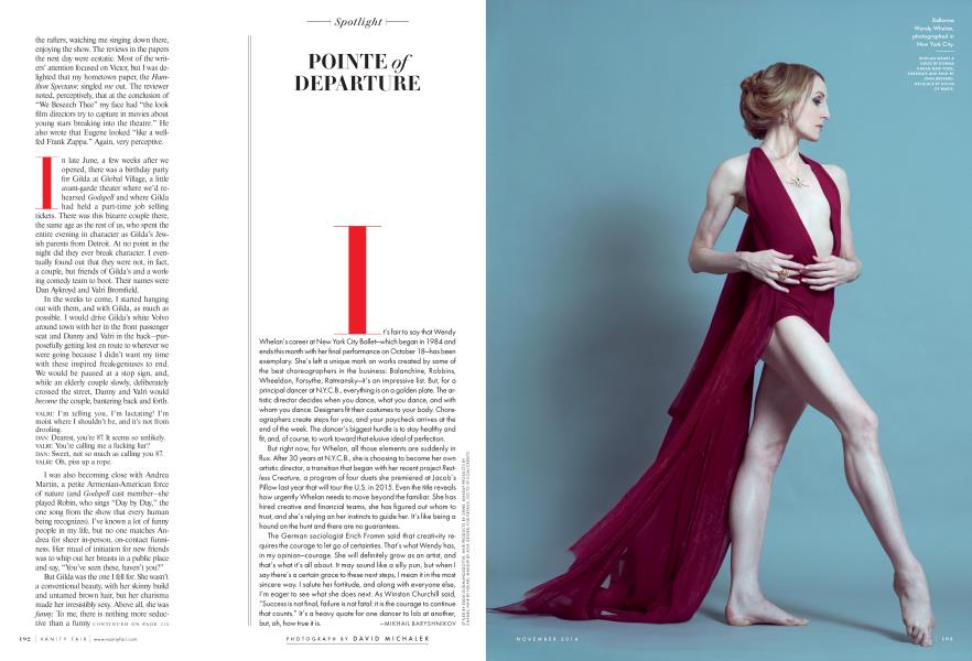 POINTE of DEPARTURE | Vanity Fair | November 2014