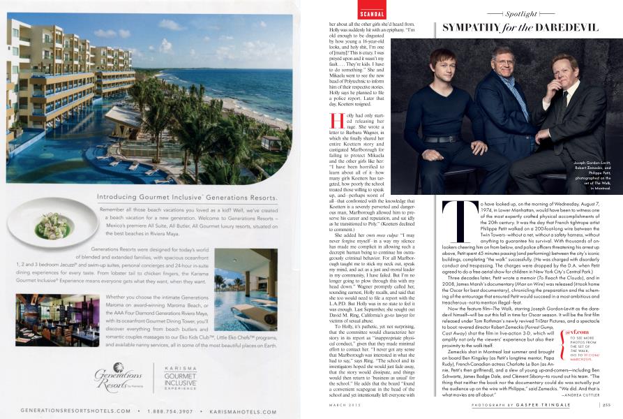 SYMPATHY for the DAREDEVIL | Vanity Fair | March 2015