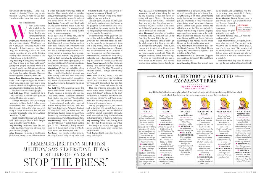 AN ORAL HISTORY of SELECTED CLUELESS TERMS | Vanity Fair | July 2015